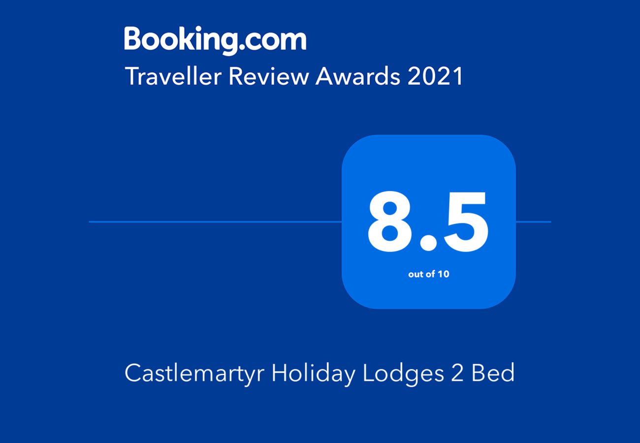  Booking.com Travel Award 2021 | Castlemartyr Holiday Lodges Travel Award | Trident Holiday Homes